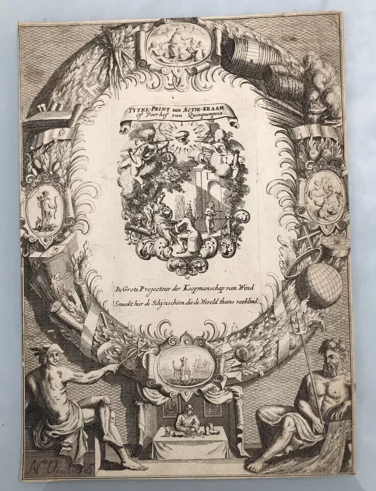 Antique Original Etching Pieter VAN DEN BERGE (1659-1737) image 4