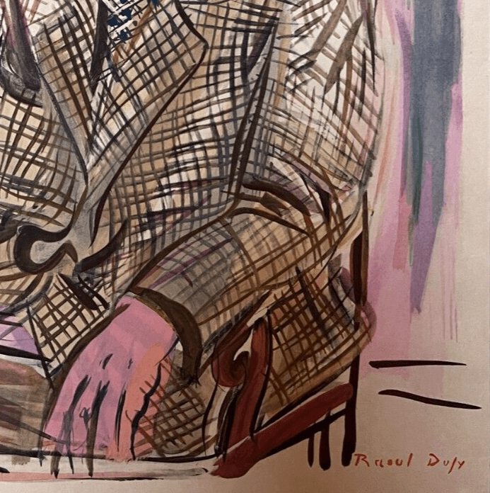 Raoul DUFY (1877-1953) Auto Portrait of the Artist Lithograph image 2