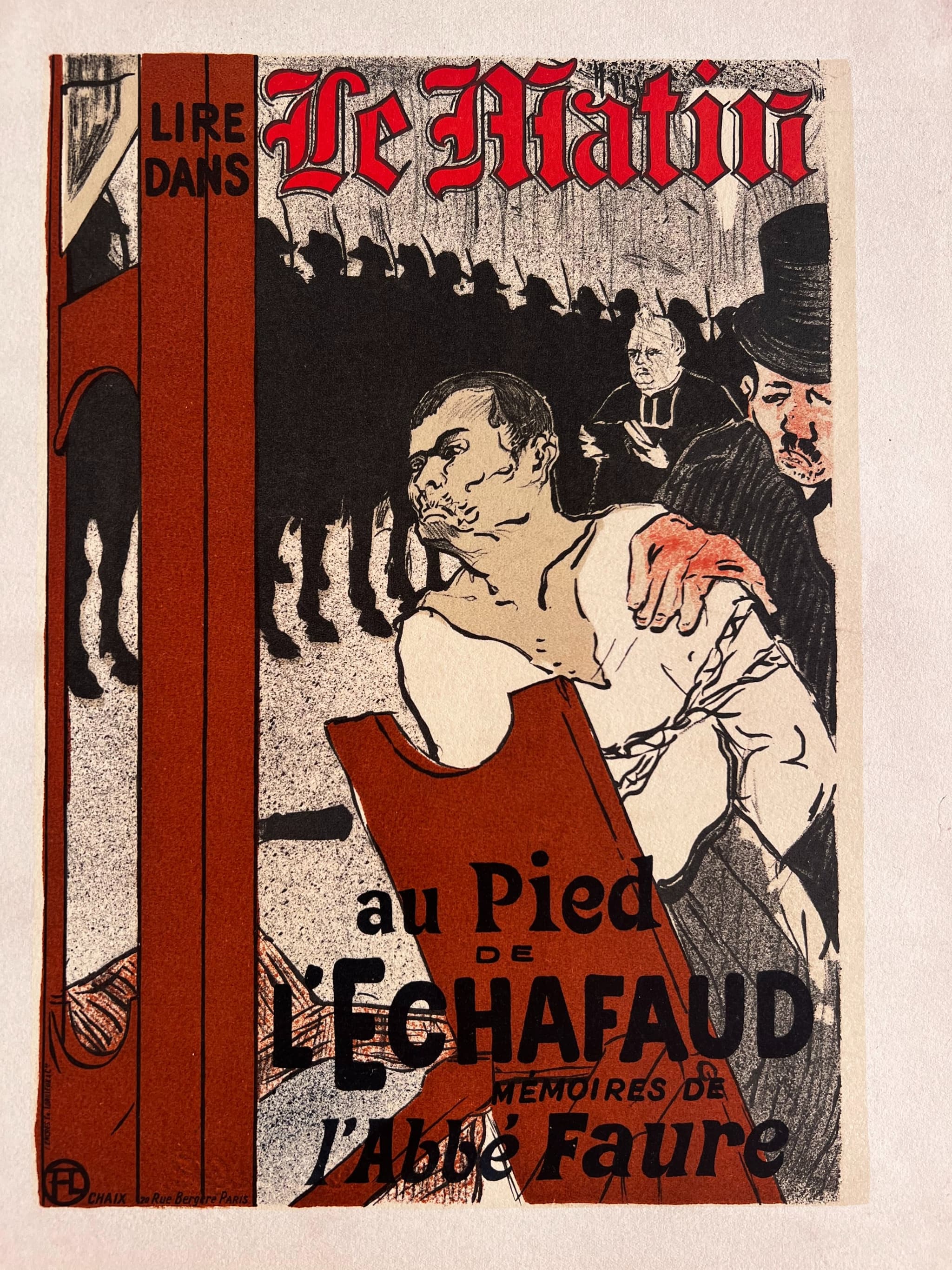 Vintage Print Le Matin au Pied de l'Echafaud image 2