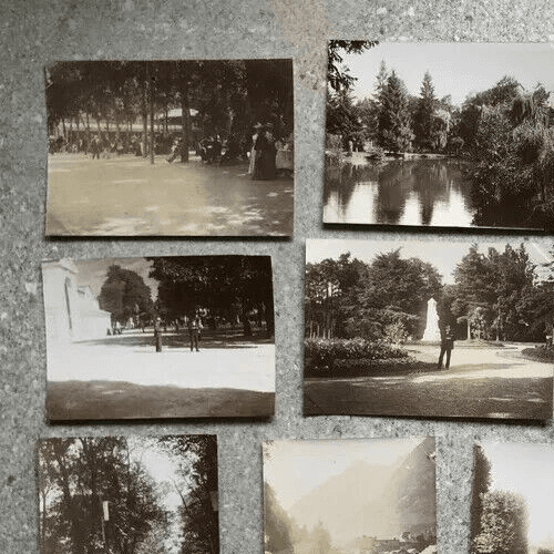 Vintage Photographs Lot Luchon, Cauterats, Tarbes, Hermal x11 1902 image 4