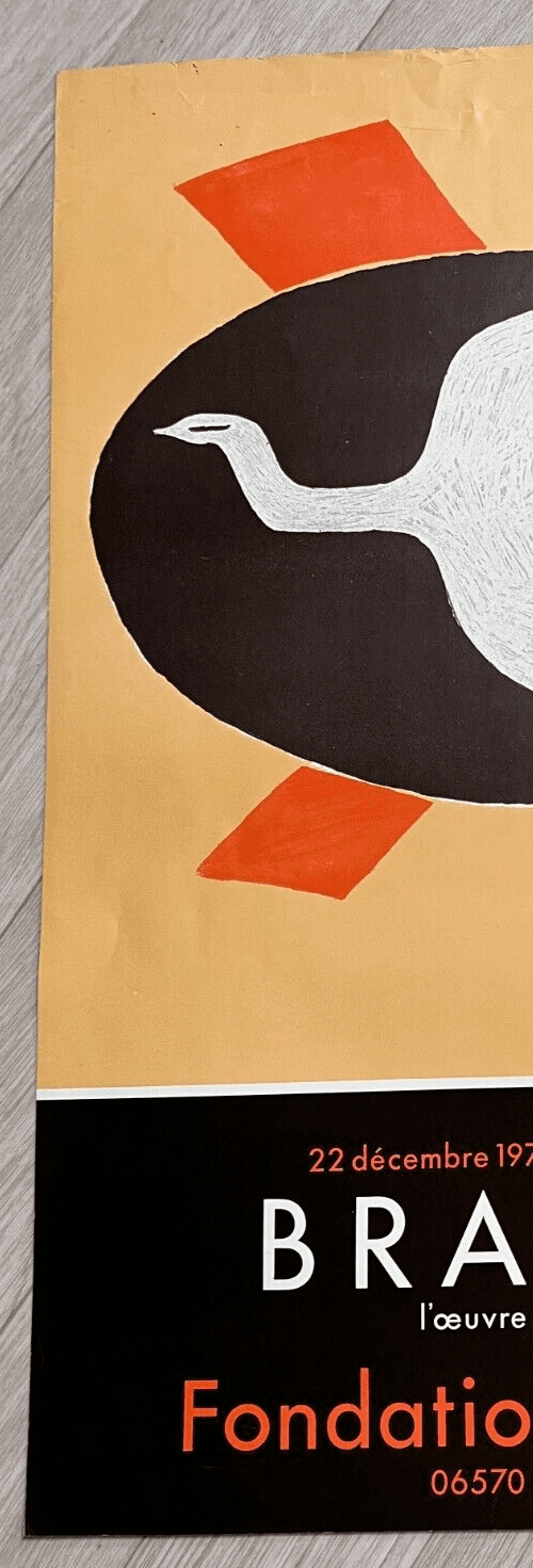 Vintage Poster Georges Braque Exhibition, L'Oeuvre Graphique 1979 image 6