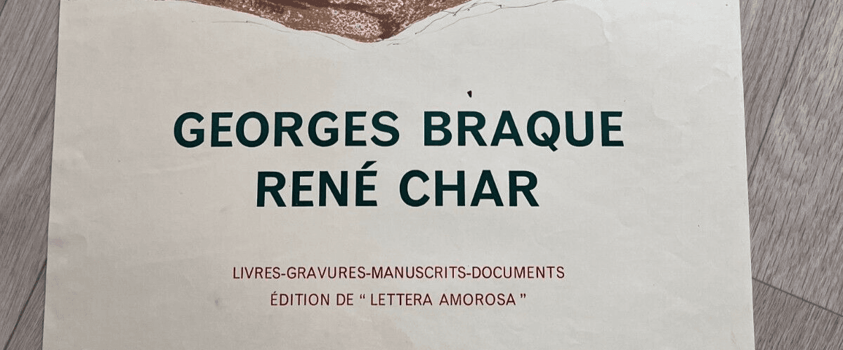 Vintage Poster Georges Braque, René Char Bird, Abstraction 1963 image 3