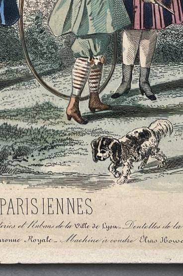Antique French Fashion Plate - "Les Modes Parisiennes" - 19th Century Children's image 9
