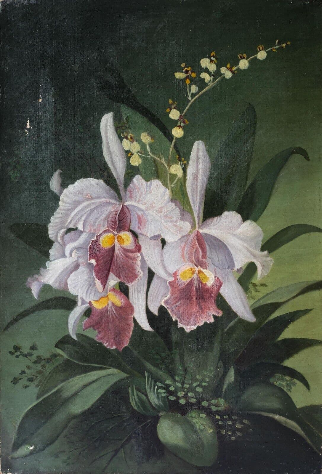 Painting Orchids Flowers, Still Life Bouquet image 1