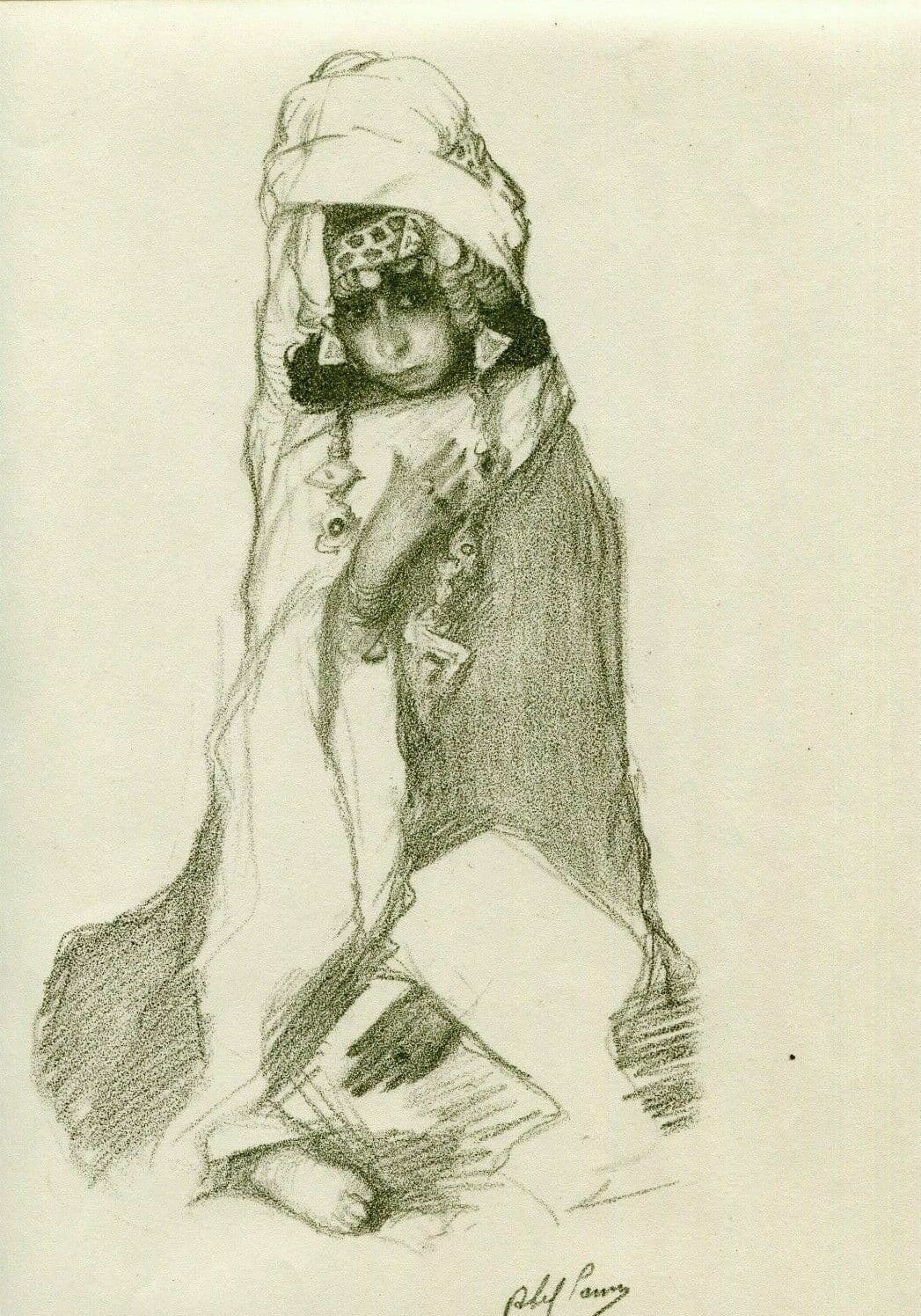 Abel Pfeffermann PANN (1883-1963) Bible, Sarai Lithography image 1