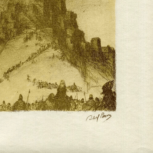 Vintage Lithography Abel Pfeffermann PANN (1883-1963) Bible, Tower of Babel image 5