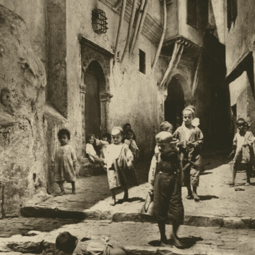Vintage Photographs R.PROUHO - Kids in the Street , Algeria c. 1910 image 3