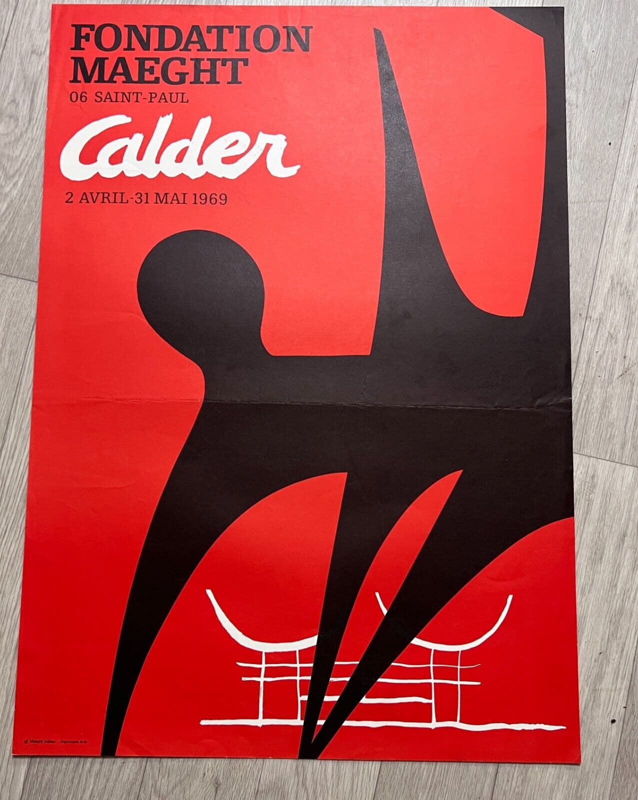 Vintage Poster Original Fondation Maeght - Alexander Calder 1969 image 2