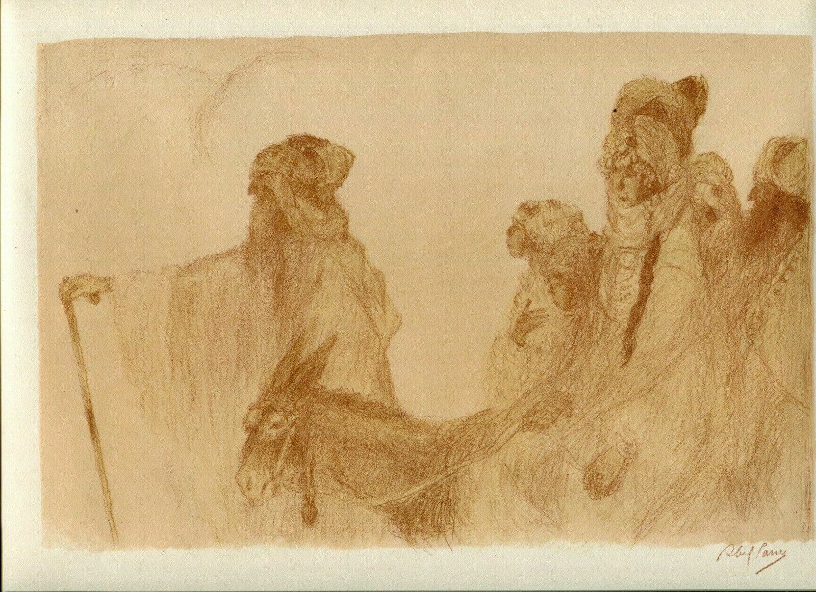 Lithography by Abel Pfeffermann PANN (1883-1963) - Bible, Abraham image 2