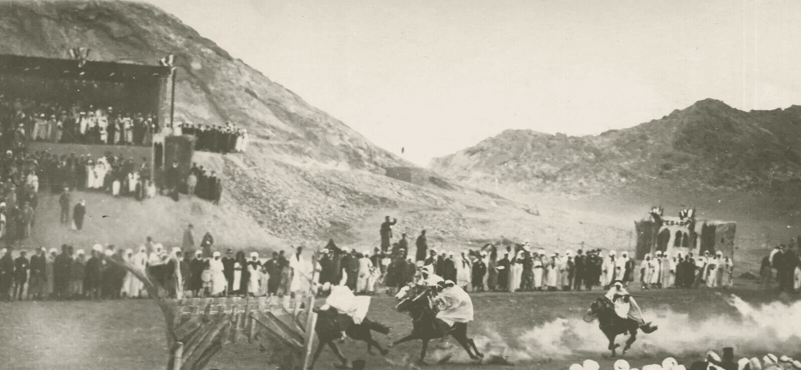 Vintage Original Photograph Biskra, Algeria Horse Race 1920' image 2