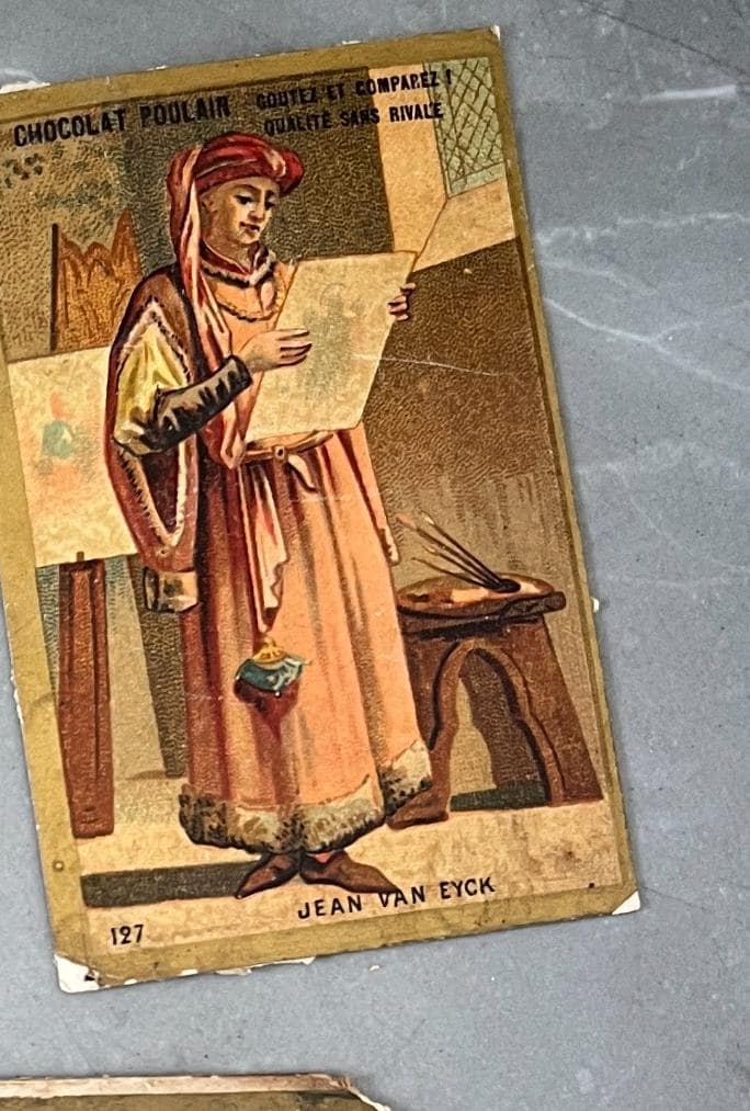 Set of 6 Vintage Chocolat Poulain Trade Cards - Charming French Ephemera image 4