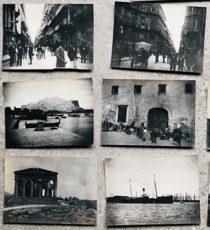Vintage Photographs Lot x13 Italy Cityviews, Napoli Landscapes 1902 image 1
