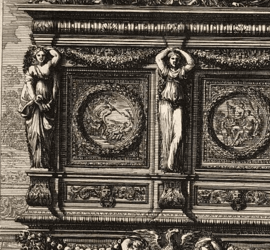 Vintage Etching by Jean Le Pautre (1618–1682) Architecture Architectural image 3