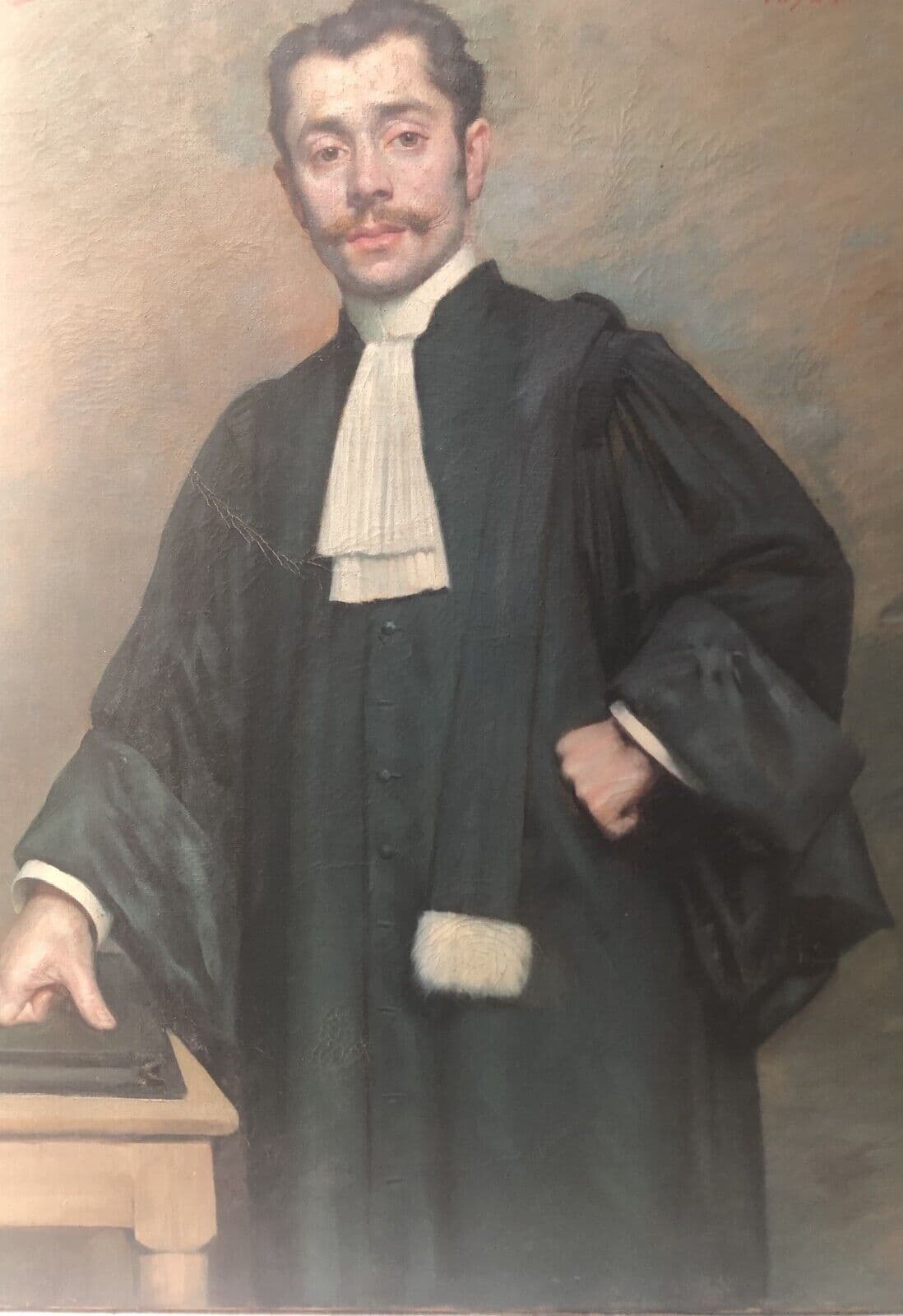 Joseph BERNARD (1864-1933) Judge Man Portrait Painting image 4