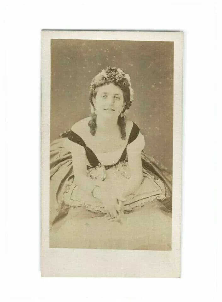 CDV Vintage Photographs ULRIC GROB - Anna Merante , OPERA c. 1864 image 3