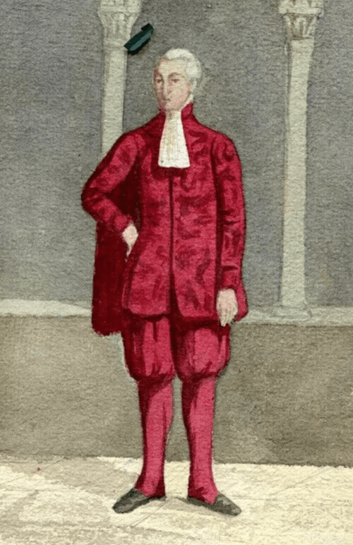 Antique Religious Drawing Original Ecclesiastical Clothes, Christian Religious image 1