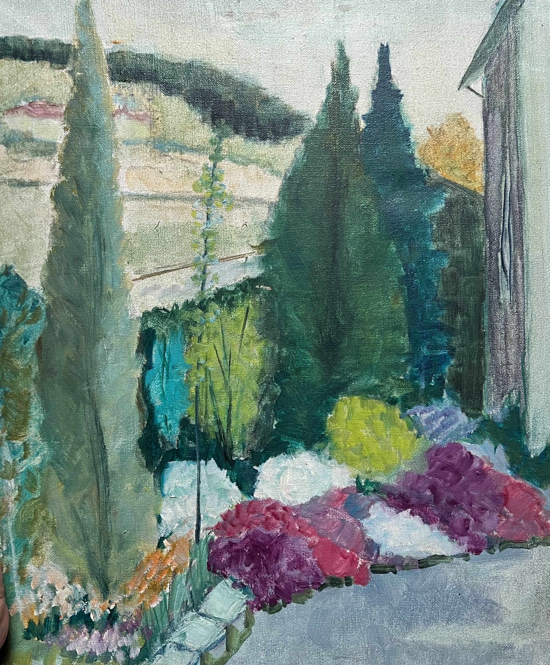 Painting Garden Landscape Flowers