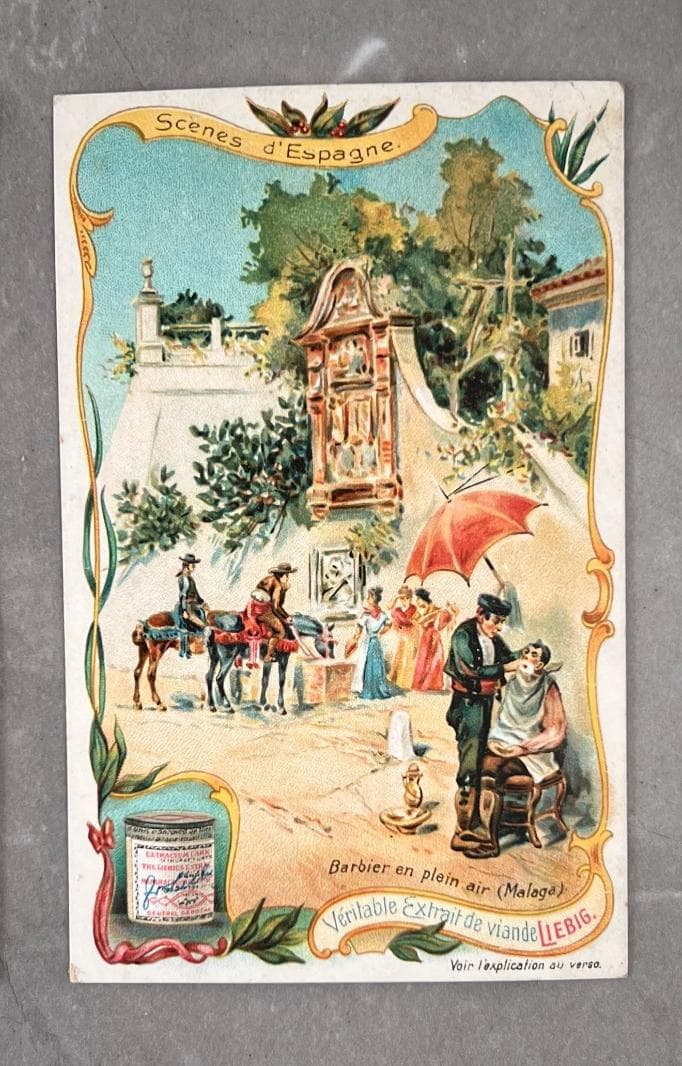 Set of 3 Liebig Trade Cards - Scenes of Spain, Vibrant 19th Century Art image 4