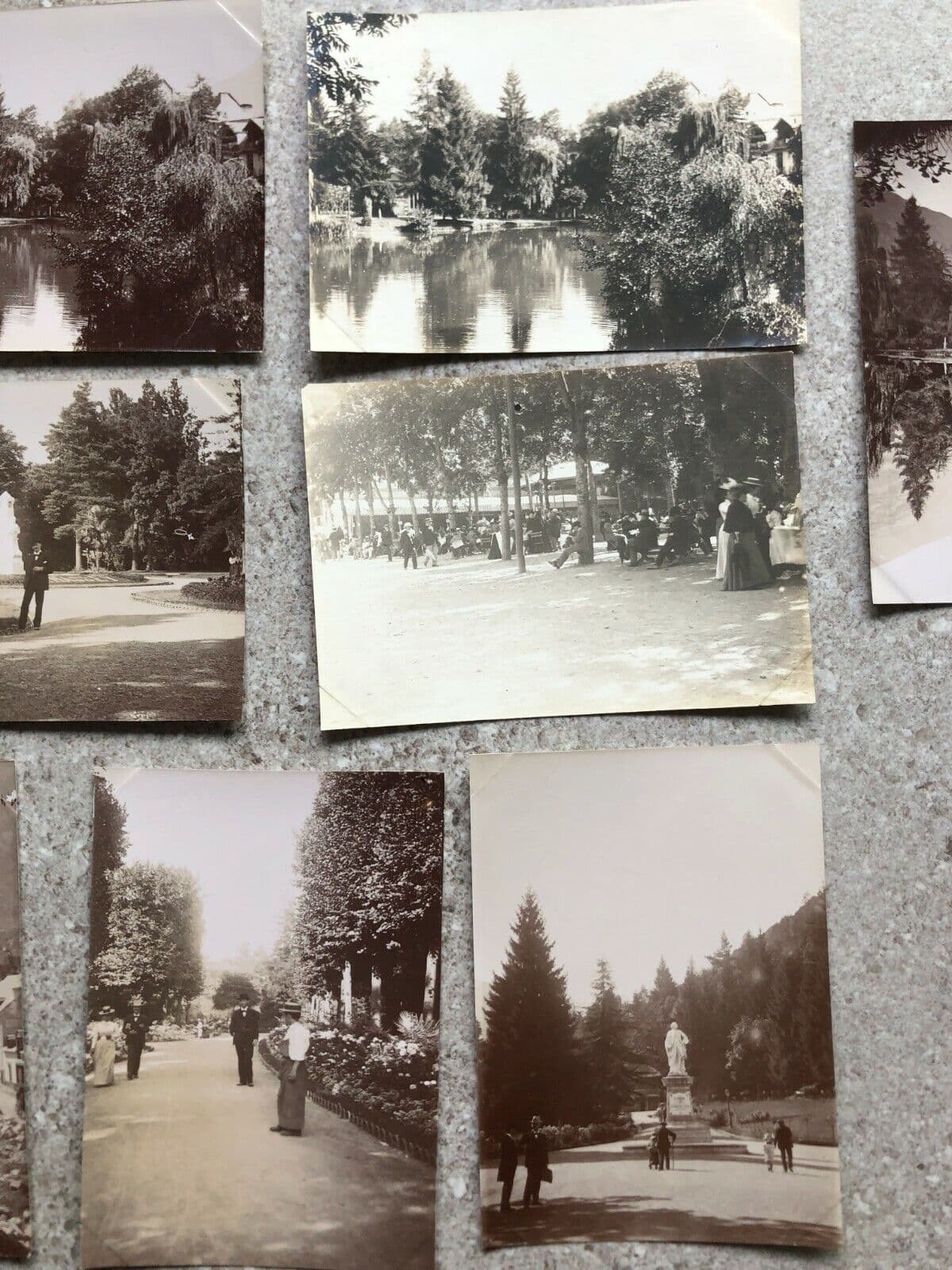 Vintage Photographs Lot Luchon, Cauterats, Tarbes, Hermal x11 1902 image 3
