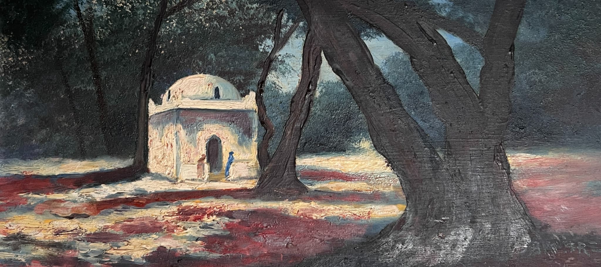 Painting by Sydney M. BROAD (1853-1942) Oriental Landscape image 1