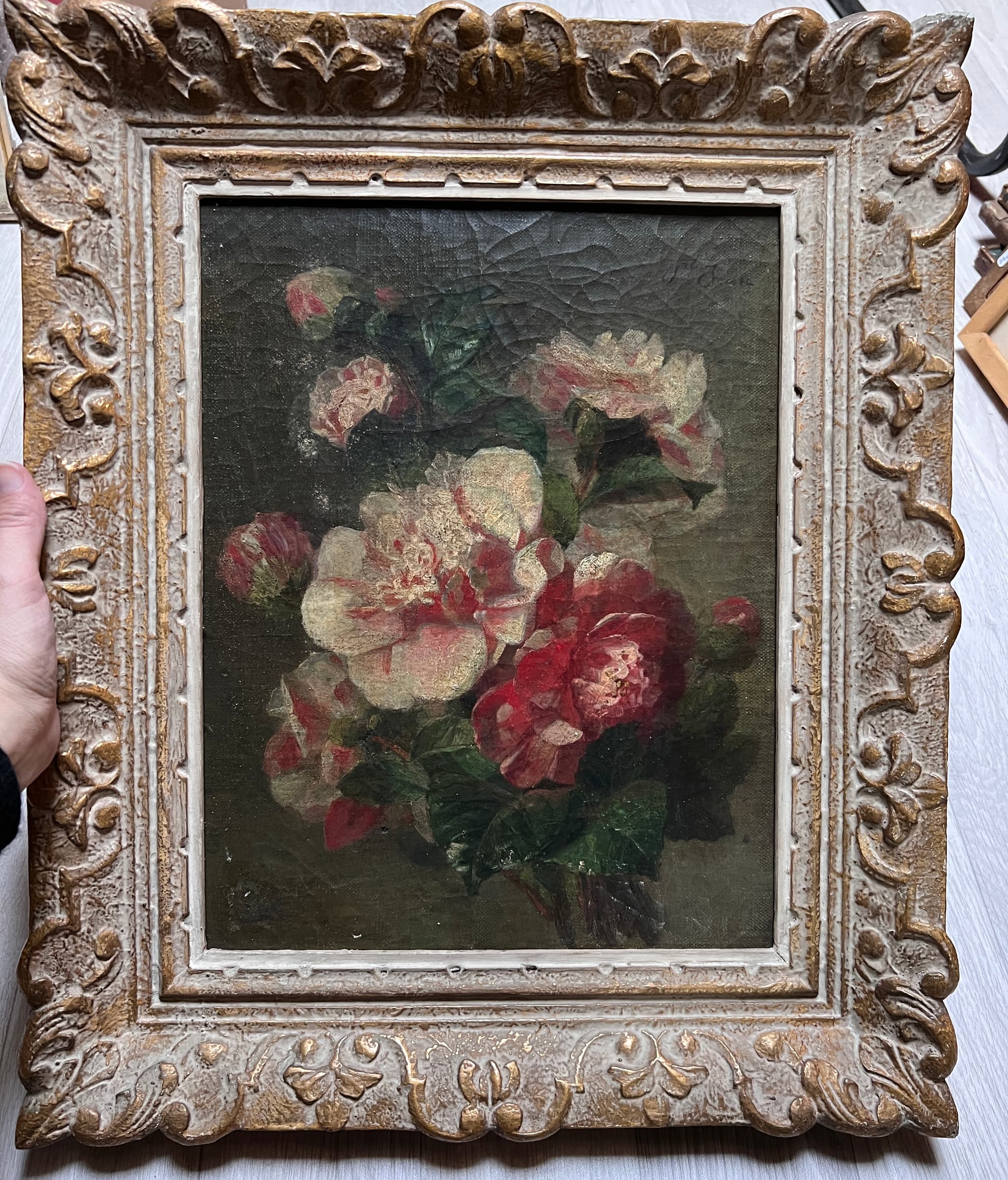 Painting Flower Bouquet by Simon SAINT-JEAN (1808-1860) image 3