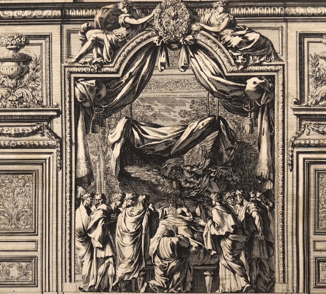 Jean Le Pautre (1618–1682) Religious Scene People Architecture Etching