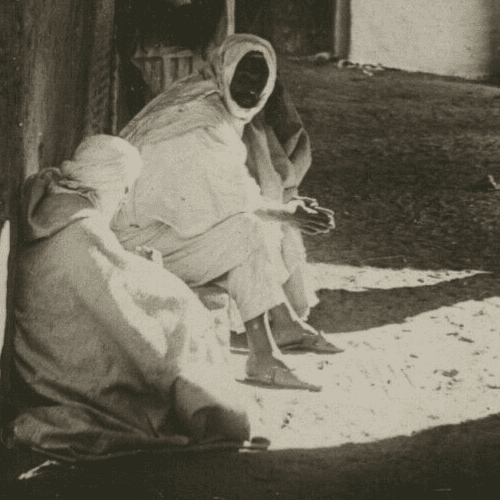LEHNERT & LANDROCK Old town street of Gafsa, Tunisia, Vintage c. 1910