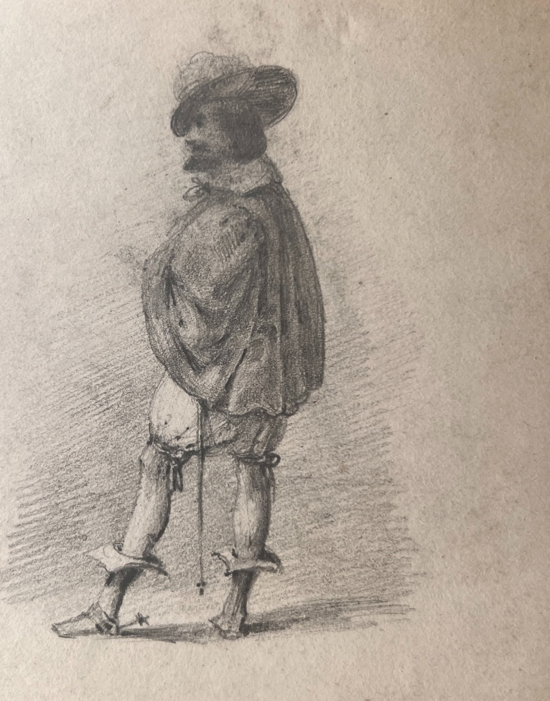 Military Man Portrait 19th century Drawing