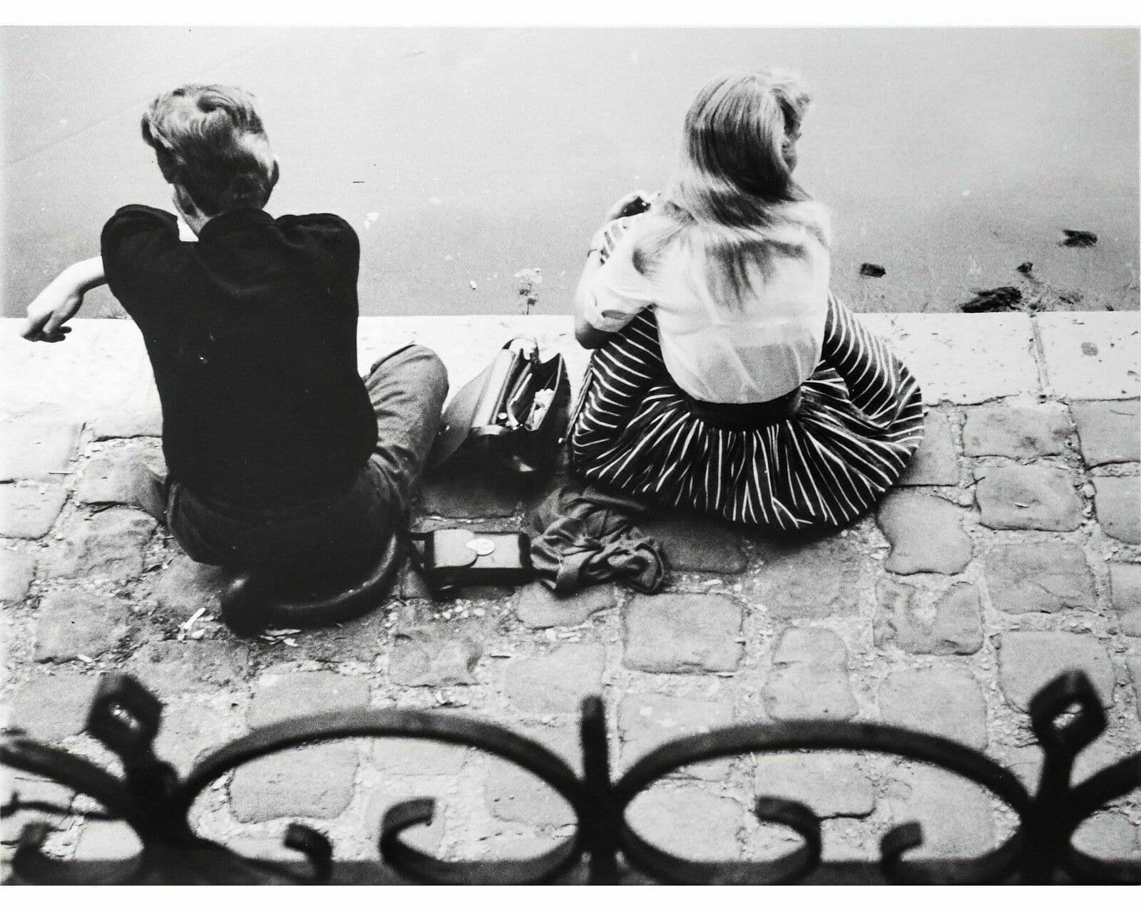 Robert GRAINDORGE - Couple by the River c. 1970 Photograph