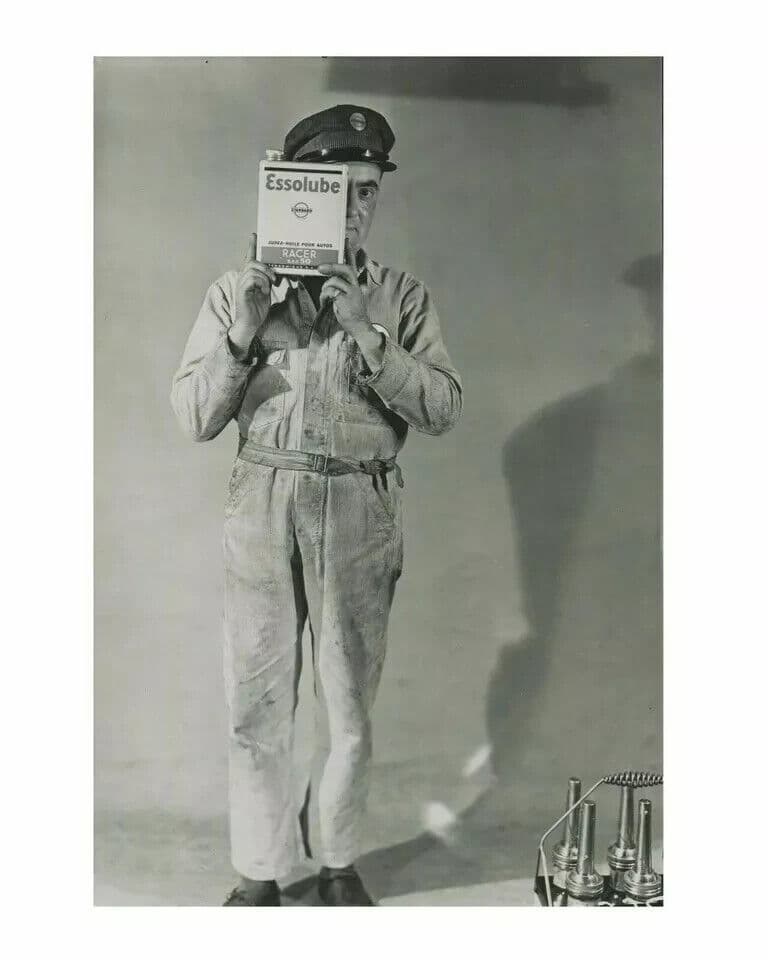 Vintage Photographys Original Buy Essolube Ad, Advertising c. 1935