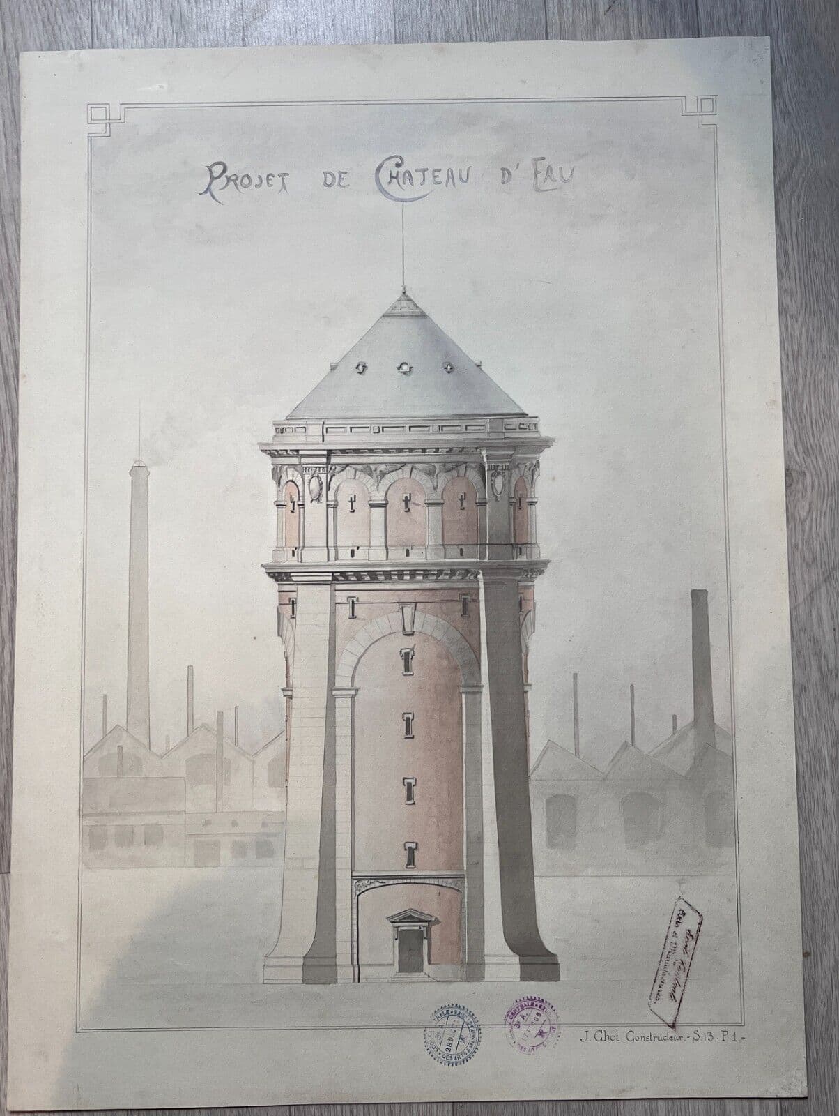 Drawing Building Water Tower Project image 2