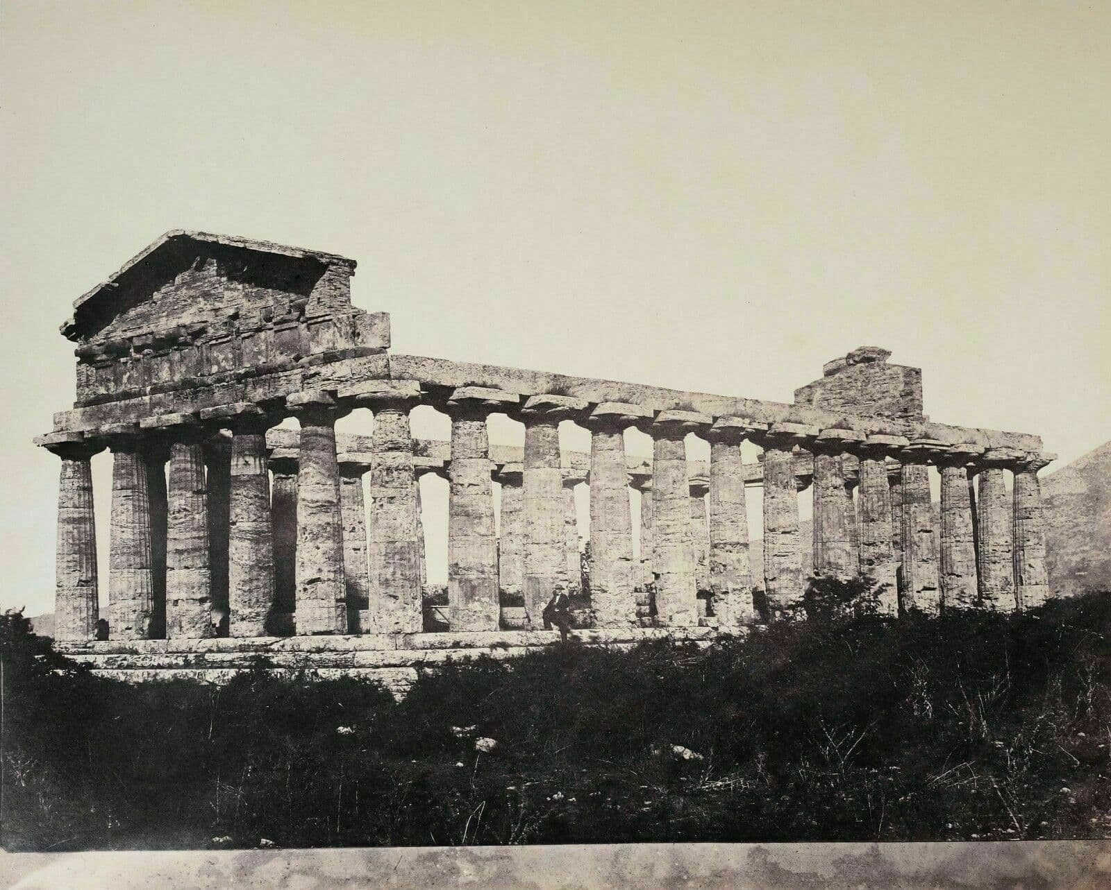 Carlo Ponti Temple of Jupiter, Albumen Print circa 1865 Photograph