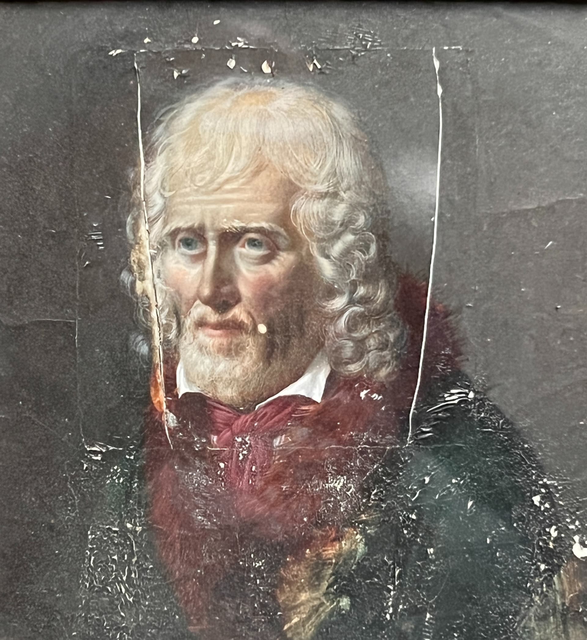Miniature Painting Man Portrait around DE BOISSIEU(1736-1810)