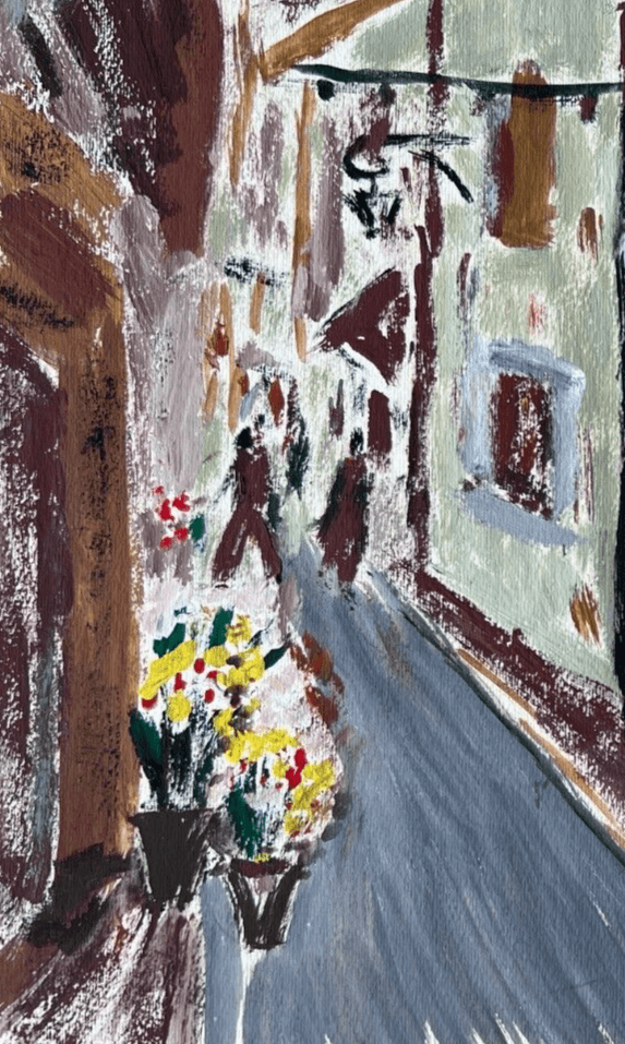 Vintage Original Drawing Jean BERNARD (XX) Cityview, Anse image 3