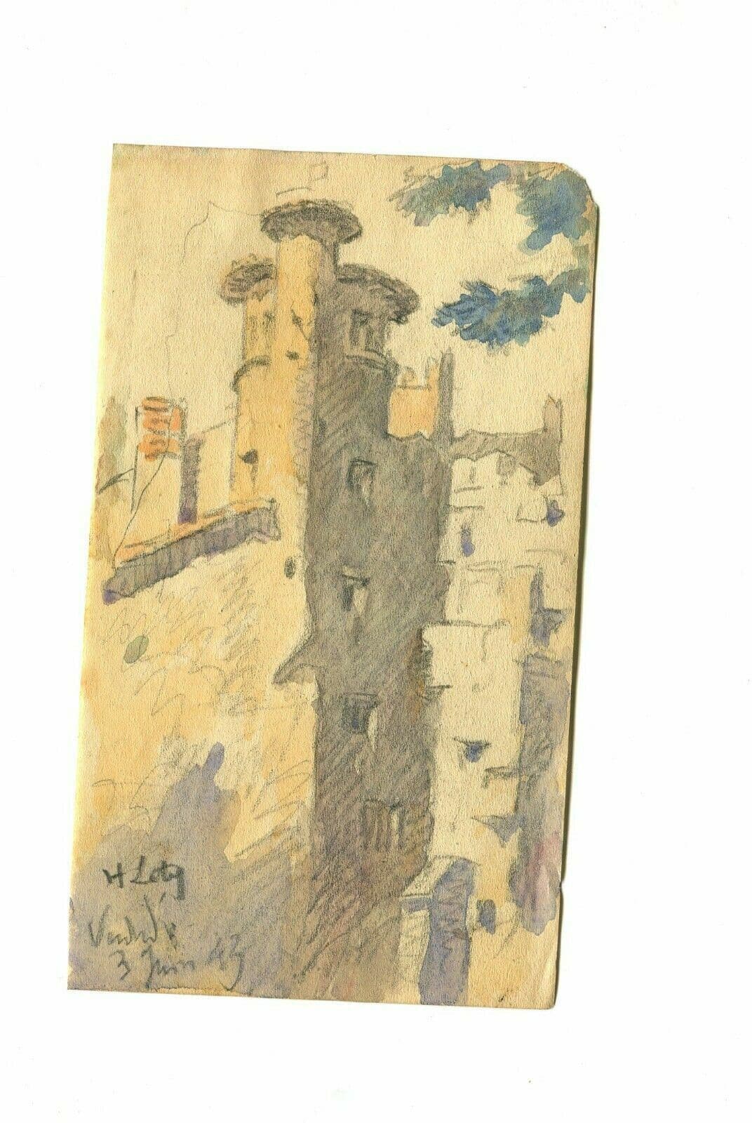 Drawing Landscape, Castle, Architecture, Tower image 2