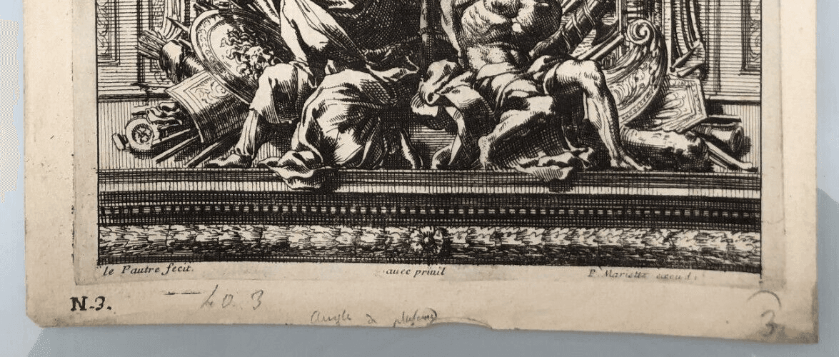 Jean Le Pautre (1618–1682) Religious Scene, History Architecture Etching image 2