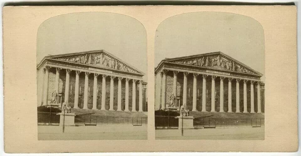 Vintage Stereoview - Legislative, Paris - Lecocq-Frêné - Albumen c. 1860