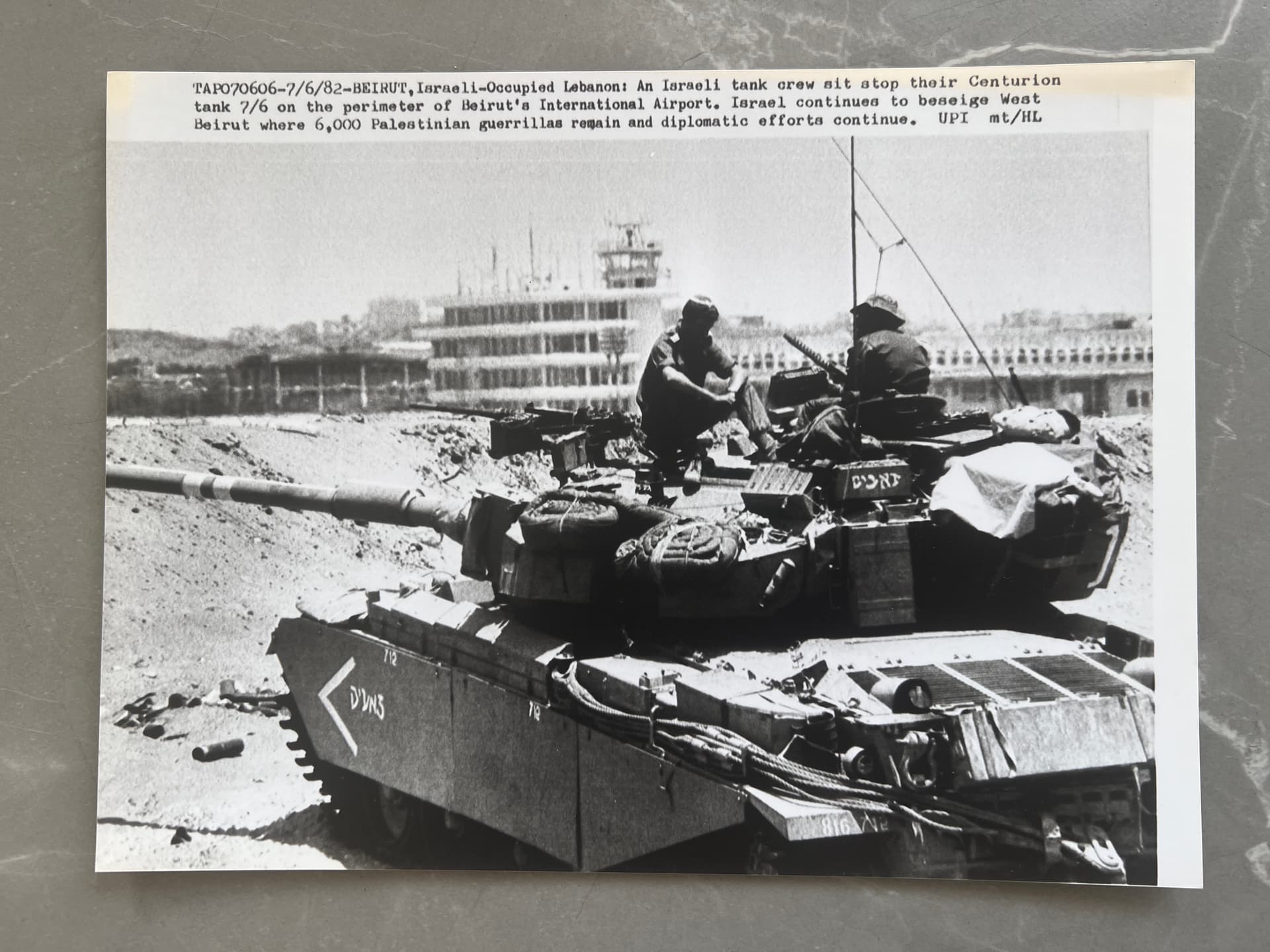 Press Photo A.F.P - Israeli-Occupied Lebanon 1982