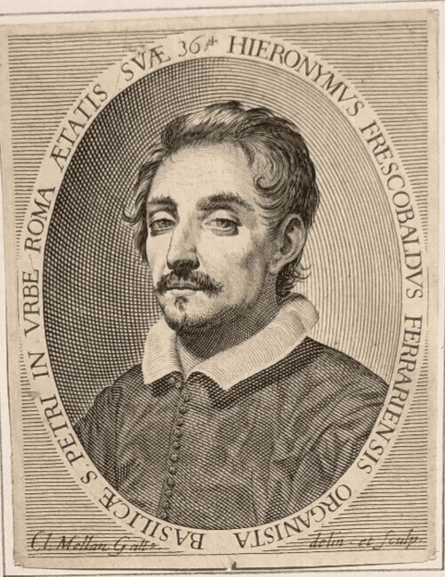 Claude MELLAN (1598-1688) Girolamo Frescobaldi Portrait Etching