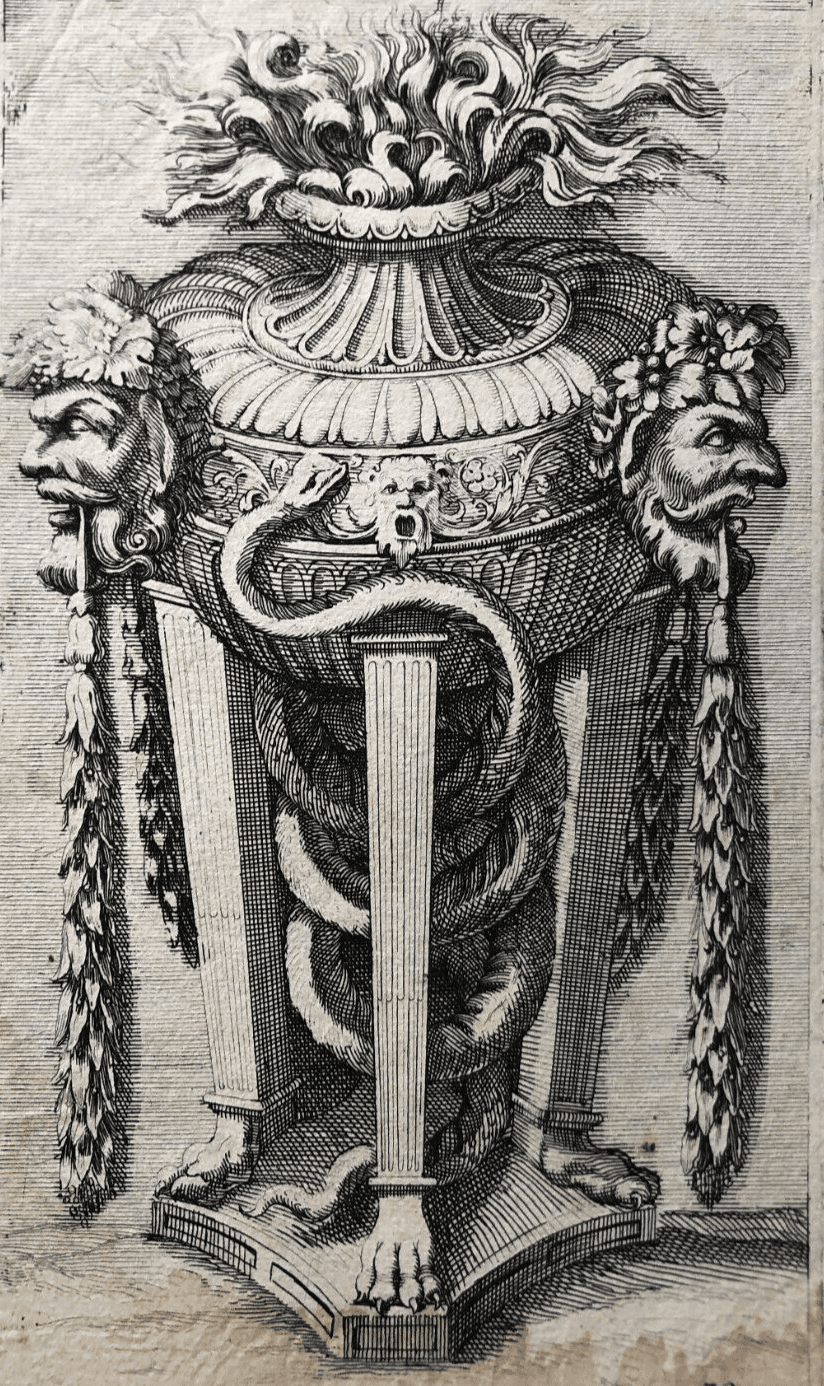 Jean Le Pautre (1618–1682) Vase, Architecture Etching image 1
