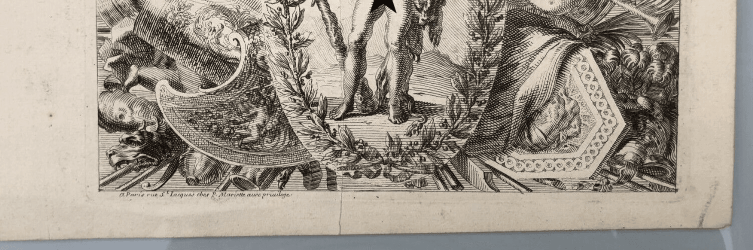 Pierre Jean MARIETTE (1694-1774) Ornament, Nude, Architecture Etching image 2