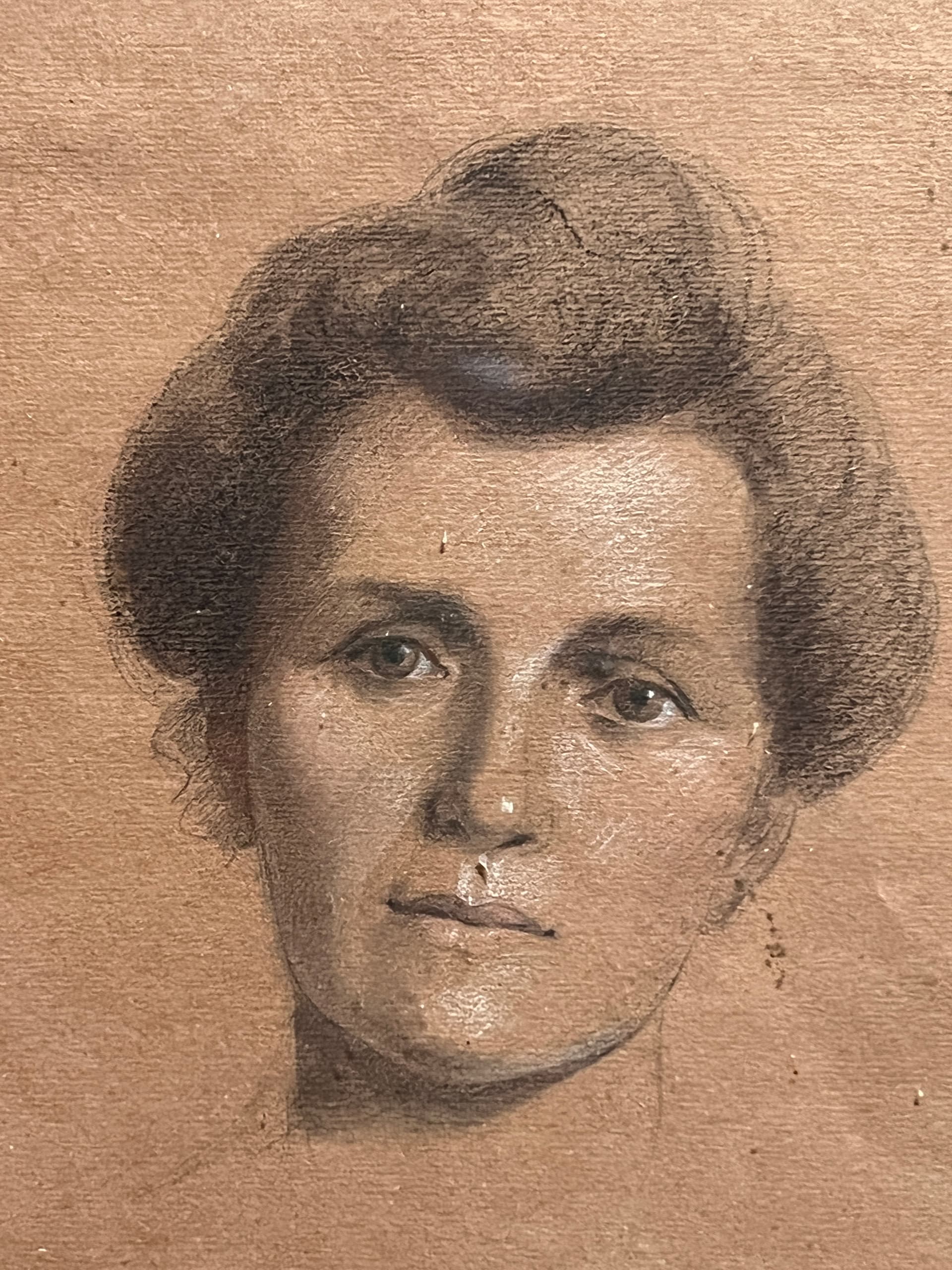 Drawing Woman Portrait 19th century
