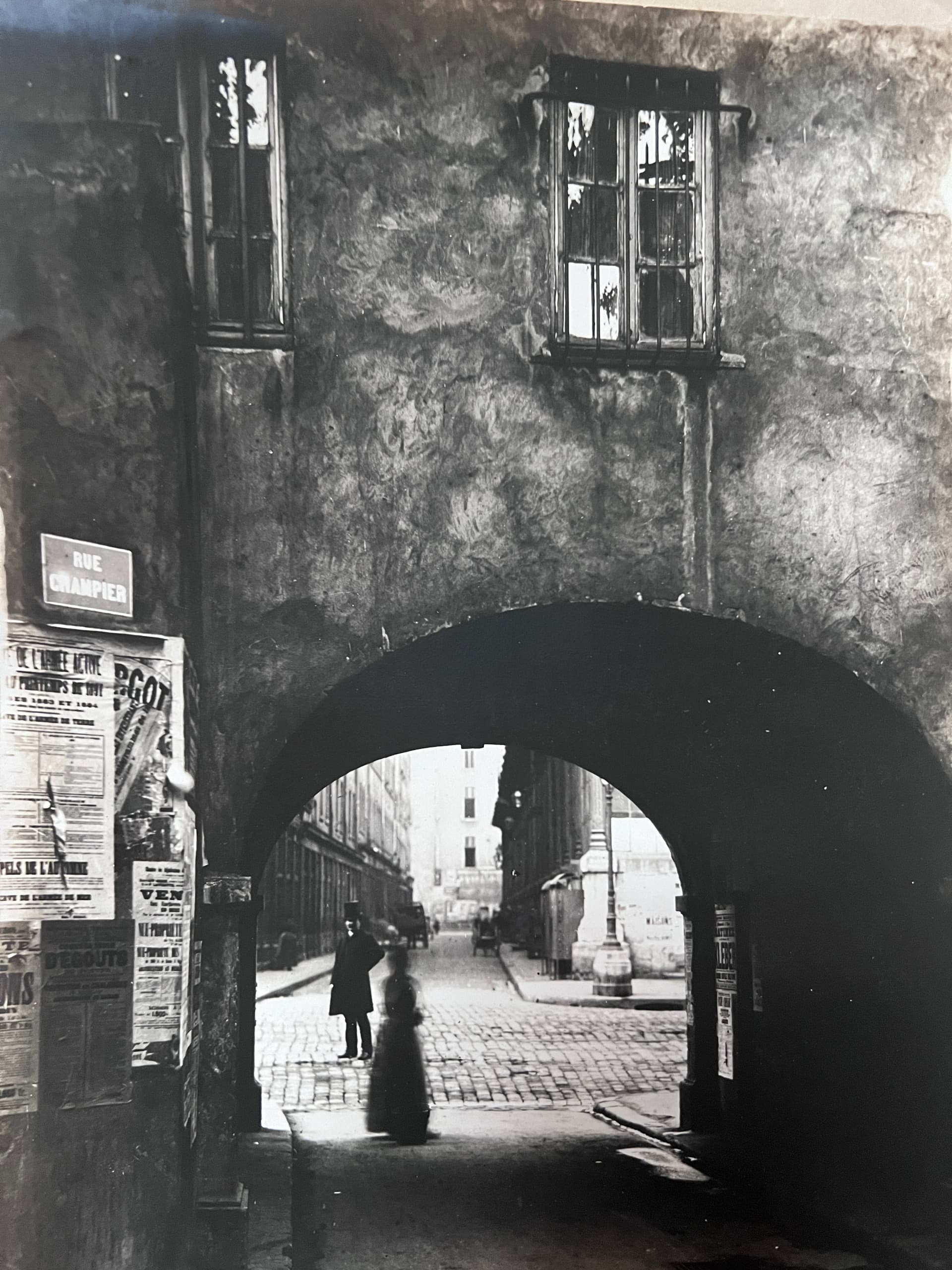 People in Lyon's Street circa 1900