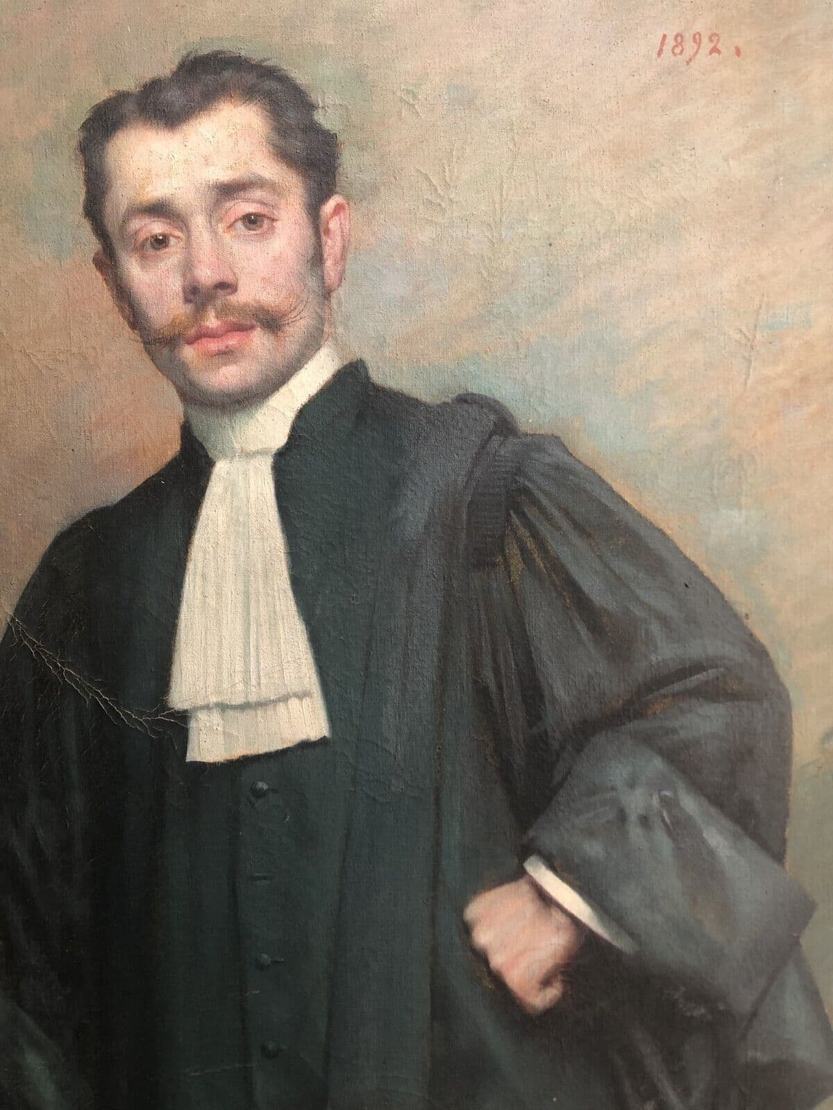 Joseph BERNARD (1864-1933) Judge Man Portrait Painting