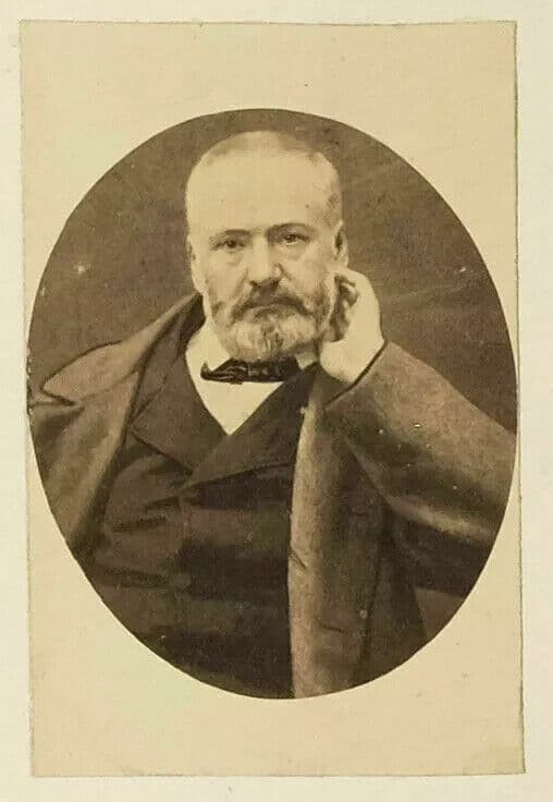 CDV Photographs Vintage PIERRE PETIT - Portrait of Victor Hugo c1865