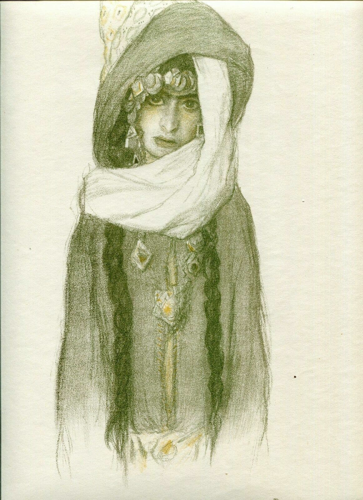 Abel Pfeffermann PANN (1883-1963) Bible, Rachel Lithography image 2