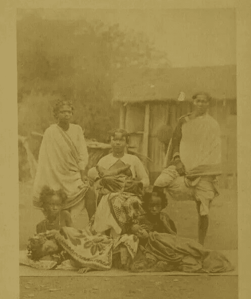Vintage Albumen Photographs Group of Malagasy women, Madagascar c.1890