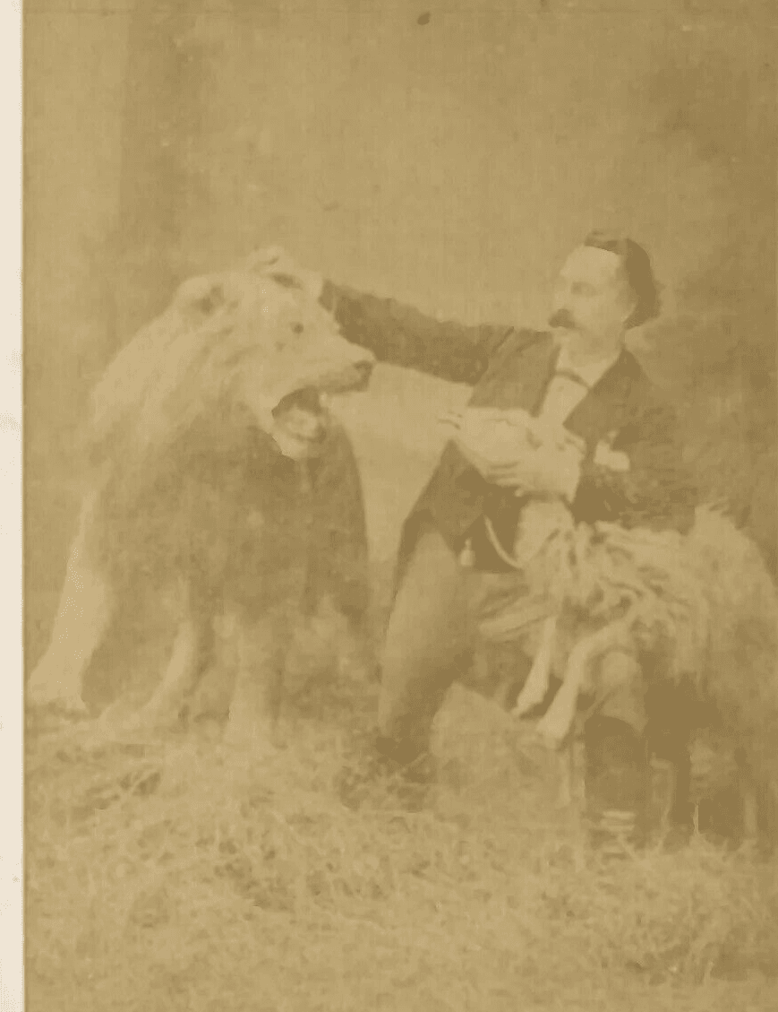 Antique CDV Original Photographs Dompteur Bidel Mandar image 3