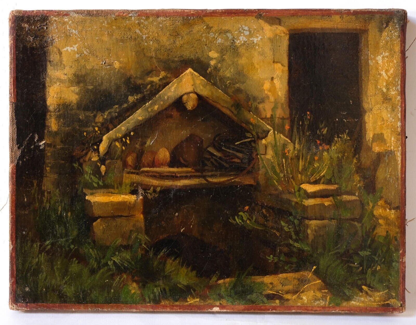 Painting FirePlace, House, Garden image 1