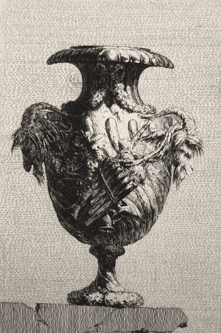 Jacques SALY (1717-1776) Vase Etching